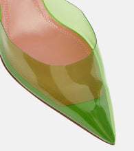 Amina Muaddi Holli Glass PVC slingback pumps