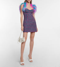 Amina Muaddi Lupita leather wedge mules