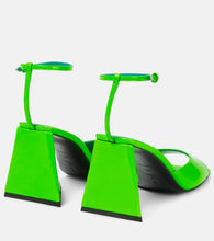 The Attico Piper 85 patent leather sandals
