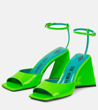 The Attico Piper 85 patent leather sandals