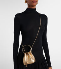 Jimmy Choo Bon Bon Micro leather bucket bag