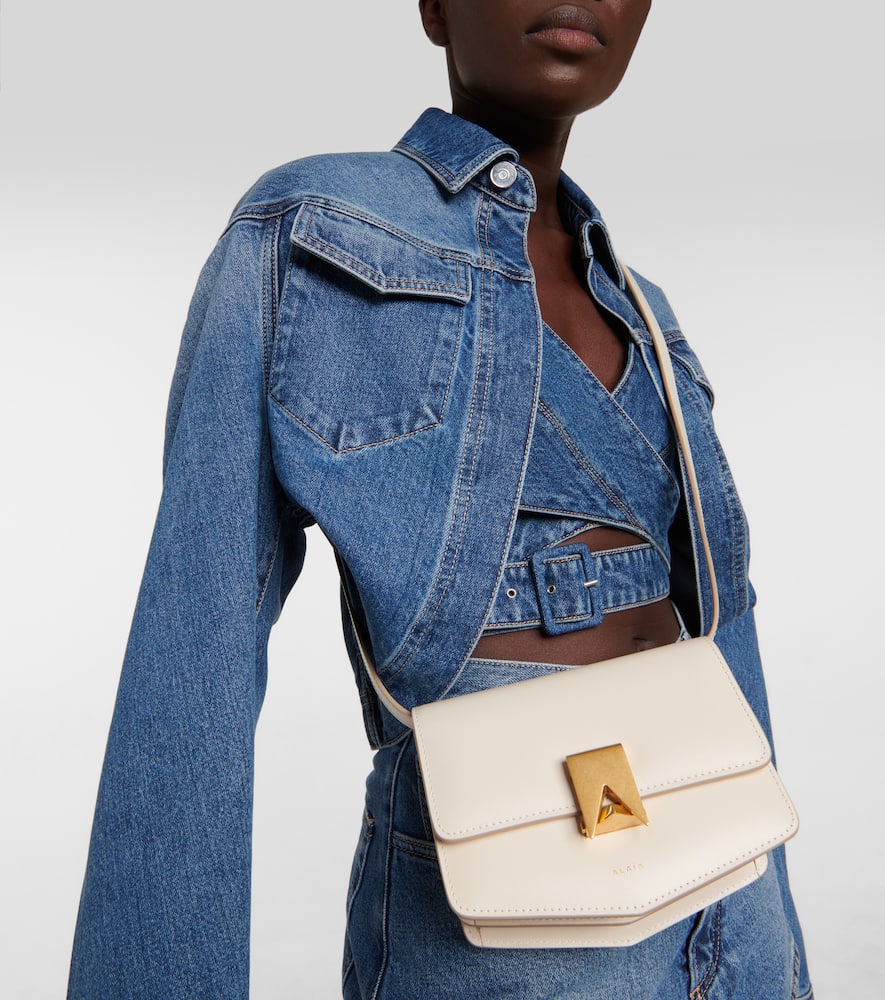 Alaia Le Papa Small leather crossbody bag