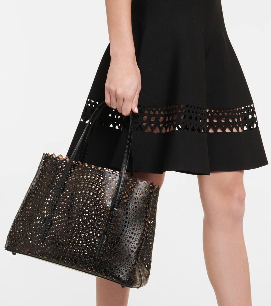 Alaia Le Mina 32 New Vienne leather tote bag