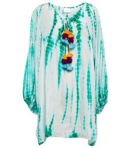Anna Kosturova Tie-dye silk minidress