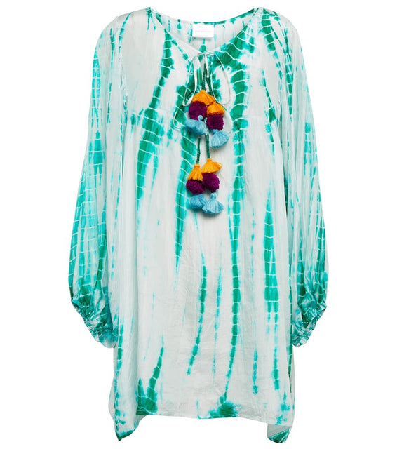 Anna Kosturova Tie-dye silk minidress