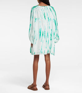 Anna Kosturova Tie-dye silk minidress