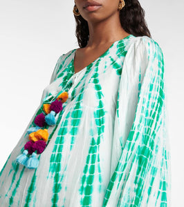 Anna Kosturova Tie-dye silk minidress