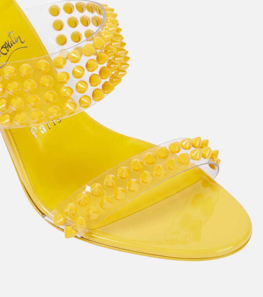 Christian Louboutin Spike Only 85 PVC and leather sandals