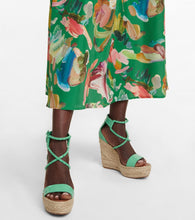 Christian Louboutin Chocazeppa 120 embellished wedge sandals