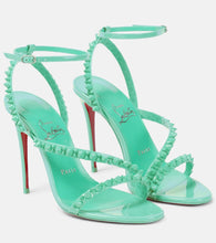 Christian Louboutin Mafaldina Spikes 100 leather sandals
