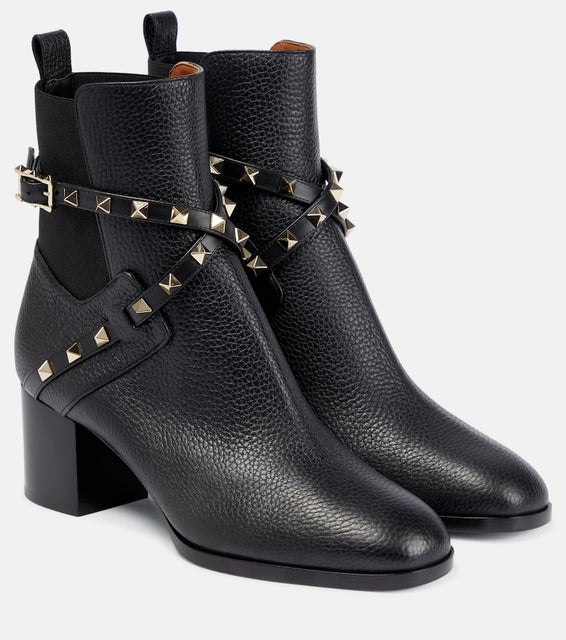 Valentino Garavani Rockstud leather ankle boots