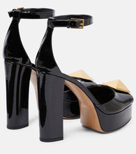 Valentino Garavani One Stud patent leather platform sandals
