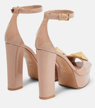 Valentino Garavani One Stud patent leather platform sandals