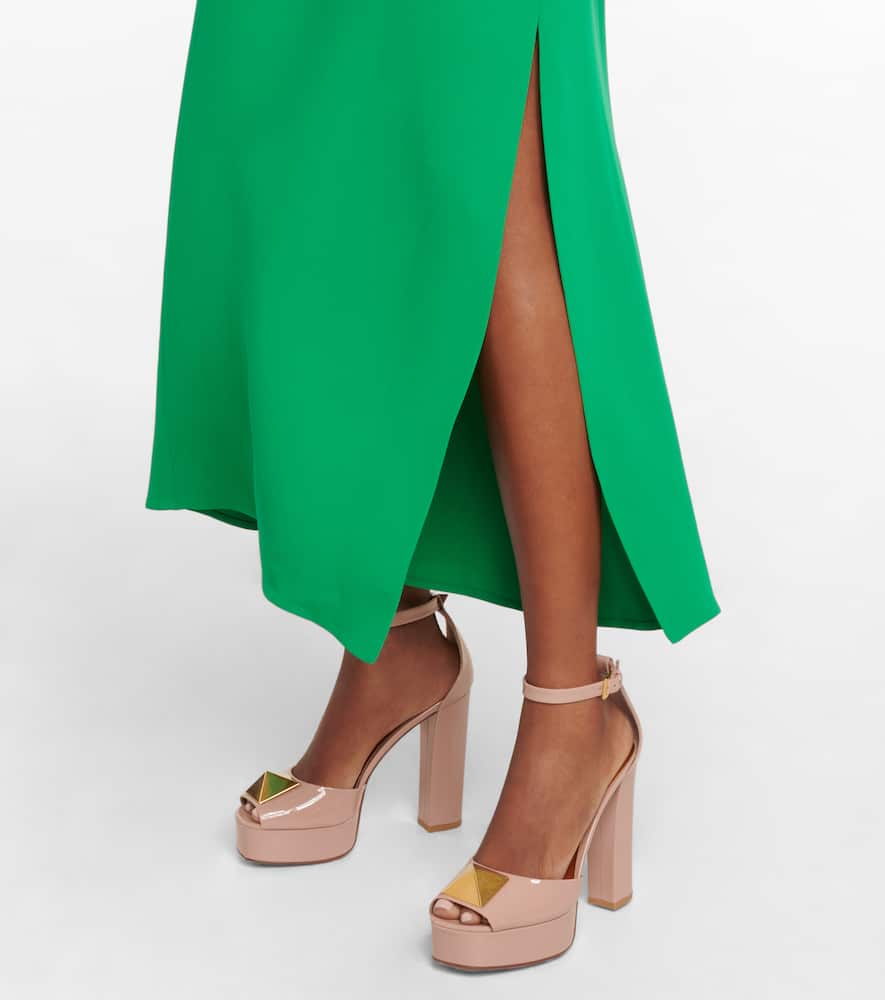 Valentino Garavani One Stud patent leather platform sandals