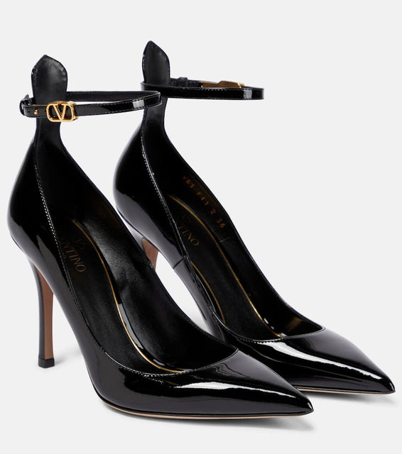 Valentino Garavani Tan-Go patent leather pumps