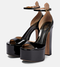 Valentino Garavani Tan-Go 155 patent leather platform sandals