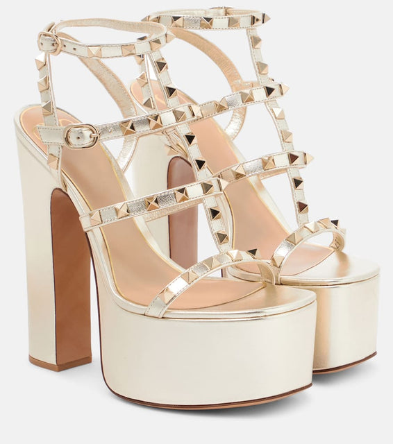 Valentino Garavani Rockstud leather platform sandals