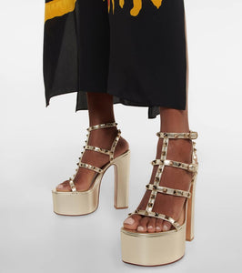 Valentino Garavani Rockstud leather platform sandals