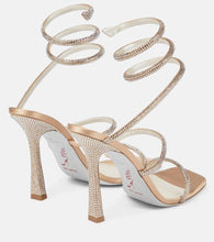 Rene Caovilla Cleo embellished satin sandals