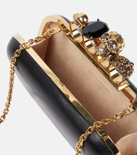Alexander McQueen Knuckle leather clutch
