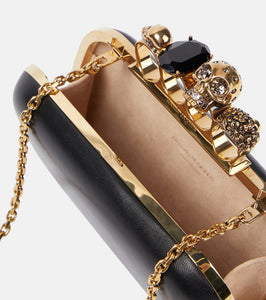 Alexander McQueen Knuckle leather clutch