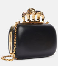 Alexander McQueen Knuckle leather clutch