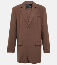 SIR Single-breasted wool-blend blazer - SIR 单排扣羊毛混纺西装外套
