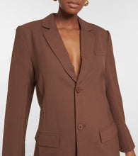SIR Single-breasted wool-blend blazer