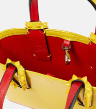 Christian Louboutin Cabata Nano patent yellow leather tote bag