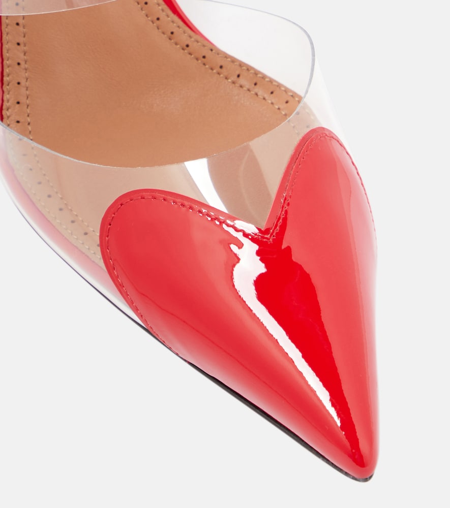 Alaia C√Ö¬ìur patent leather and PU mules