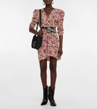 Isabel Marant Celina floral silk-blend minidress