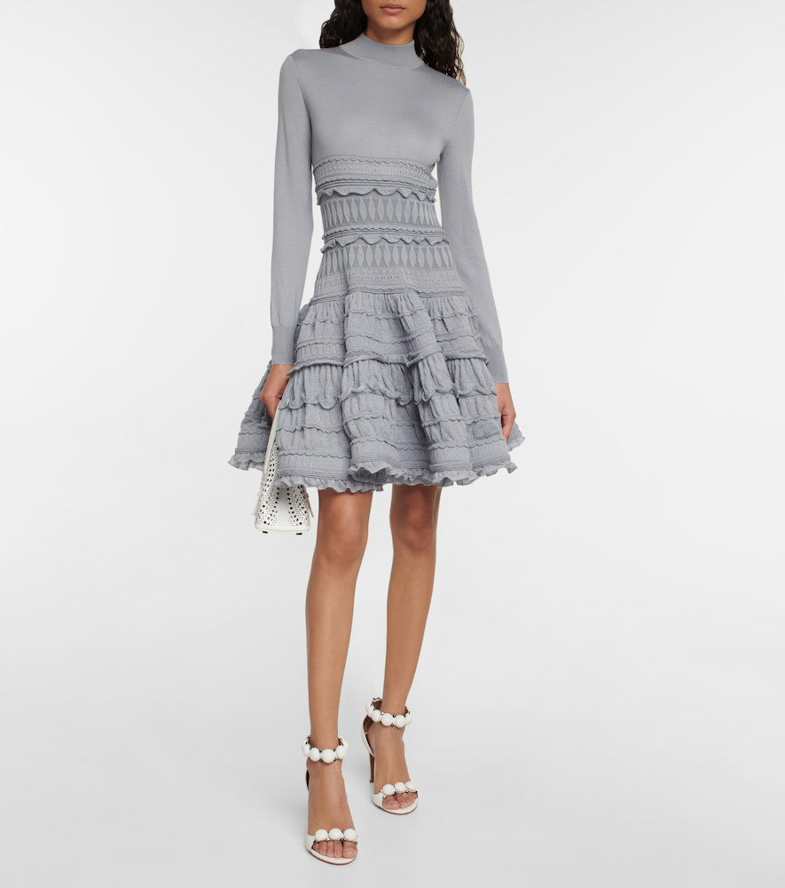 Alaia Crinoline virgin wool minidress