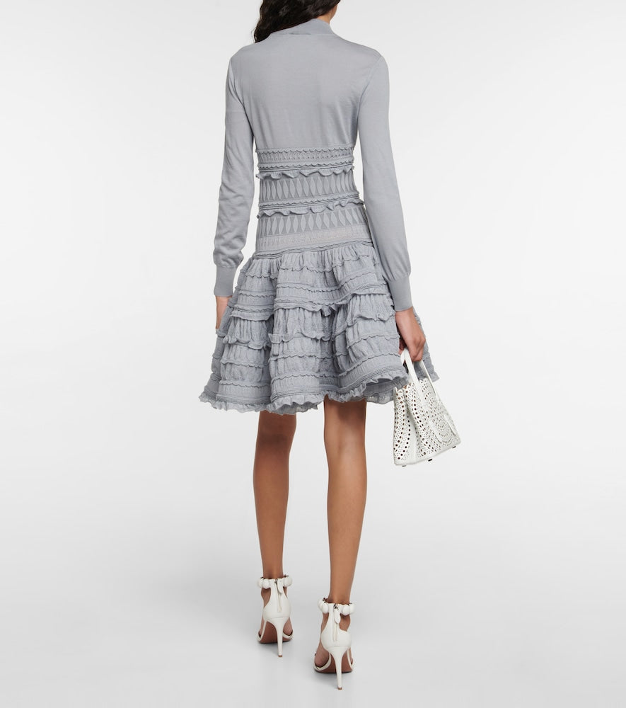 Alaia Crinoline virgin wool minidress