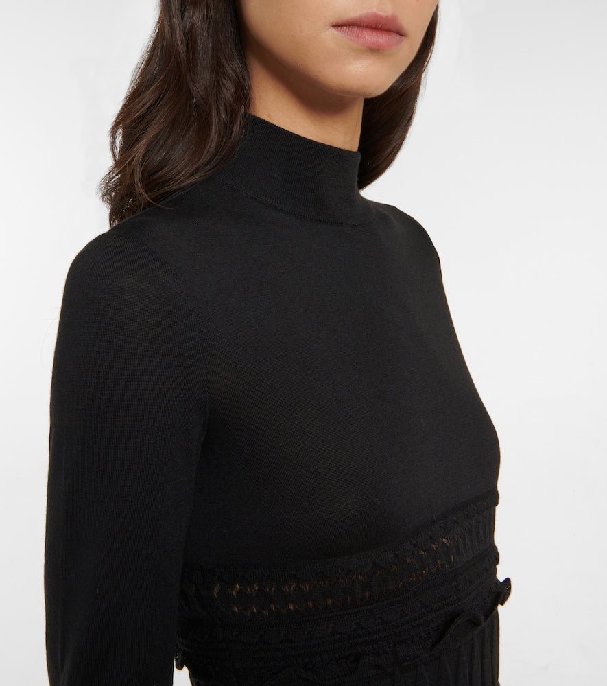 Alaia Crinoline wool minidress