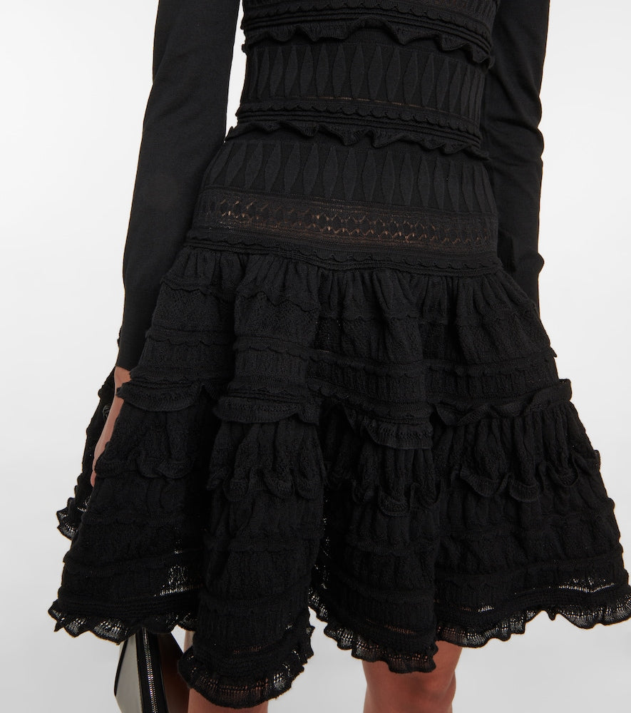Alaia Crinoline wool minidress