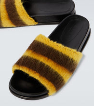 Marni Fussbett striped slides