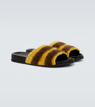 Marni Fussbett striped slides