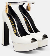 Tom Ford Padlock platform leather sandals