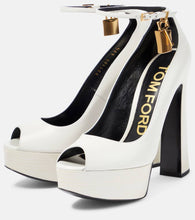 Tom Ford Padlock platform leather sandals