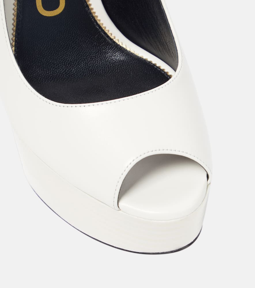 Tom Ford Padlock platform leather sandals