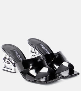 Dolce&Gabbana 3.5 logo leather high sandals