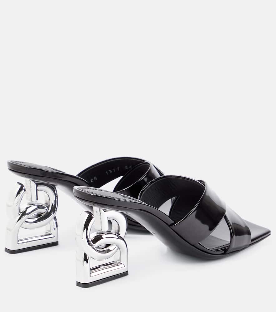 Dolce&Gabbana 3.5 logo leather high sandals