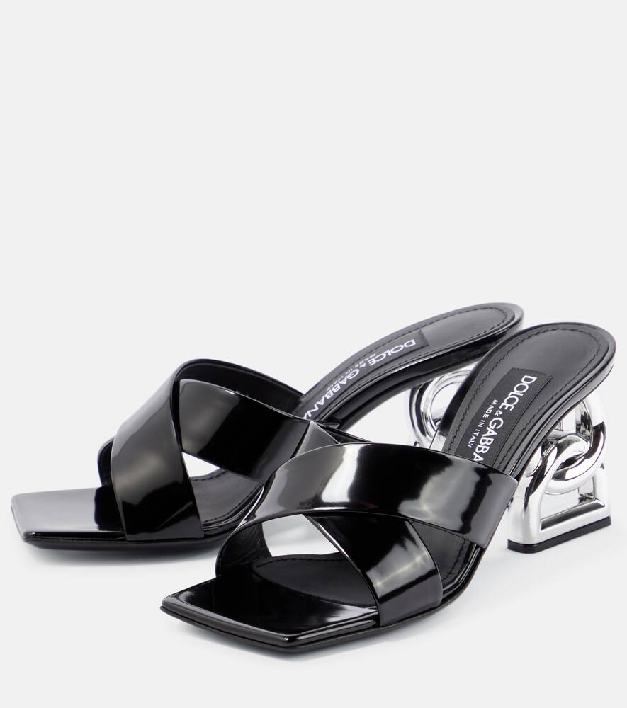 Dolce&Gabbana 3.5 logo leather high sandals
