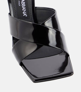 Dolce&Gabbana 3.5 logo leather high sandals