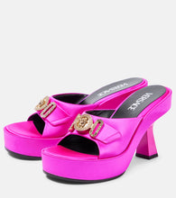 Versace Medusa Biggie satin mules