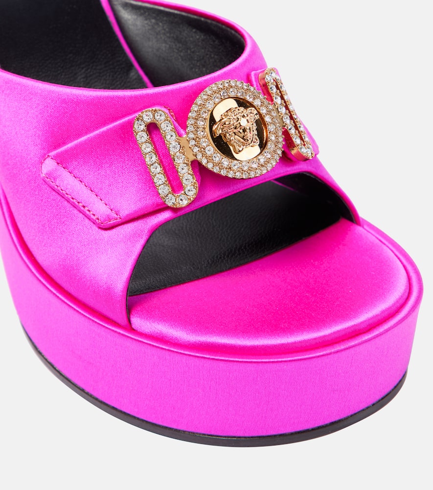 Versace Medusa Biggie satin mules