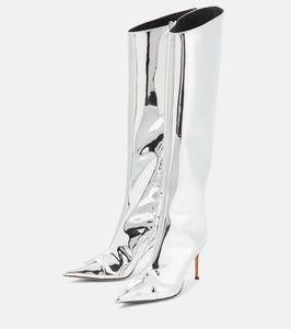 Alexandre Vauthier Alex 105 metallic knee-high boots
