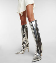 Alexandre Vauthier Alex 105 metallic knee-high boots