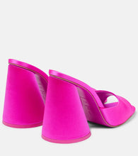 The Attico Luz satin mules