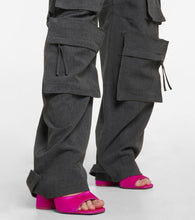 The Attico Luz satin mules